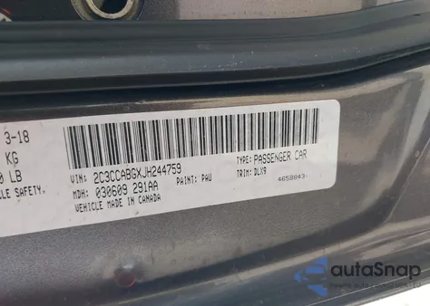 2018 Chrysler 300 300S from USA, damaged, VIN 2C3CCABGXJH244759